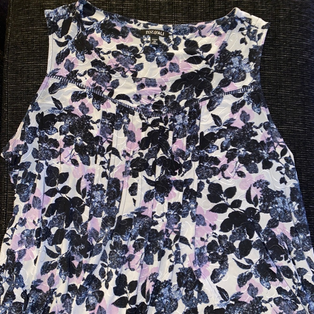 Dress Barn Roz & Ali Dress Top Size 3X